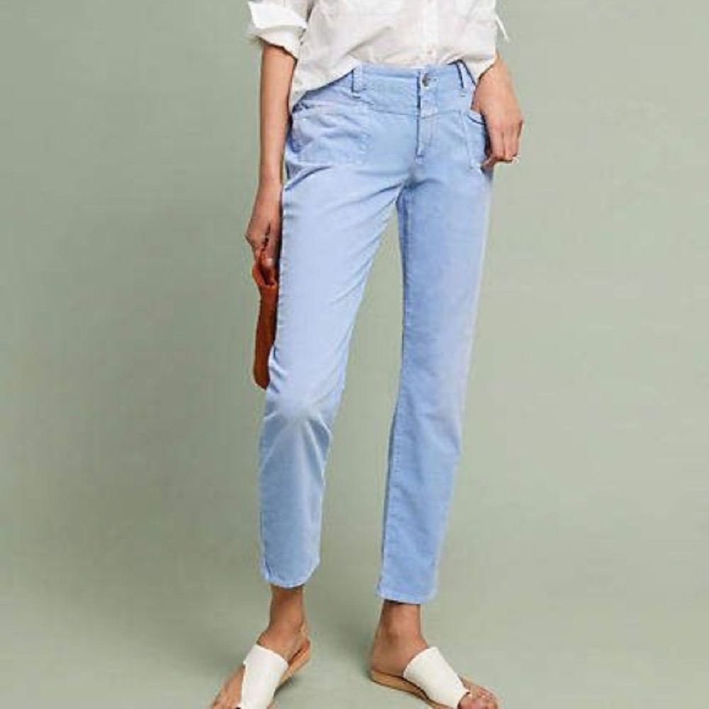 Anthropologie Closed Pedal X Mid Rise Slim Corduroy Jeans Size 26
